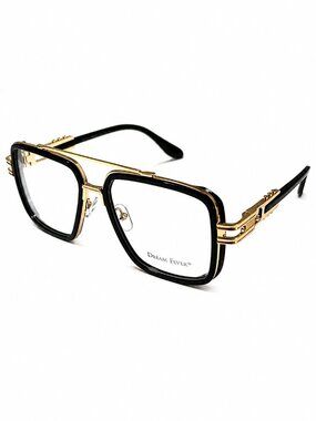 Dream Fever H8294 C1 Gold and Black 57-17-145 Eyeglass Frames